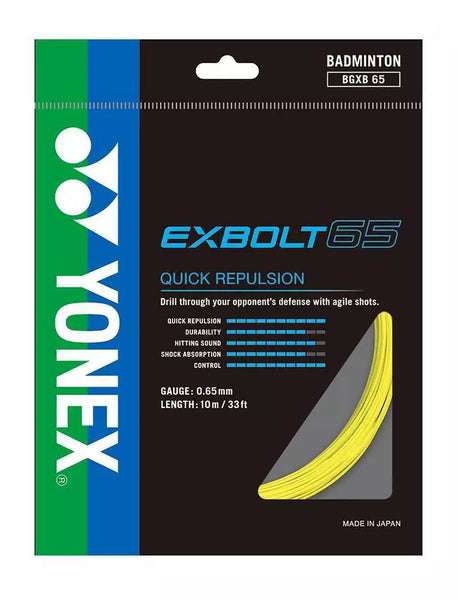 Yonex Exbolt 65 0.65mm Badminton 200M Reel - W & D Strings