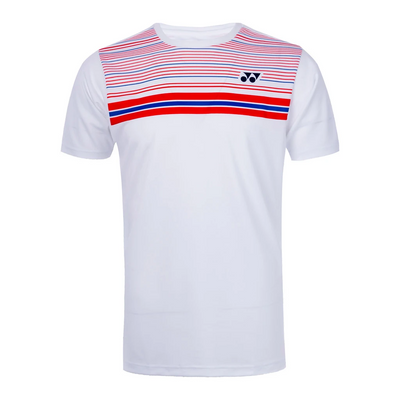 Yonex Axelsen Replica Men's Badminton T-shirt 16349 (White/Red)