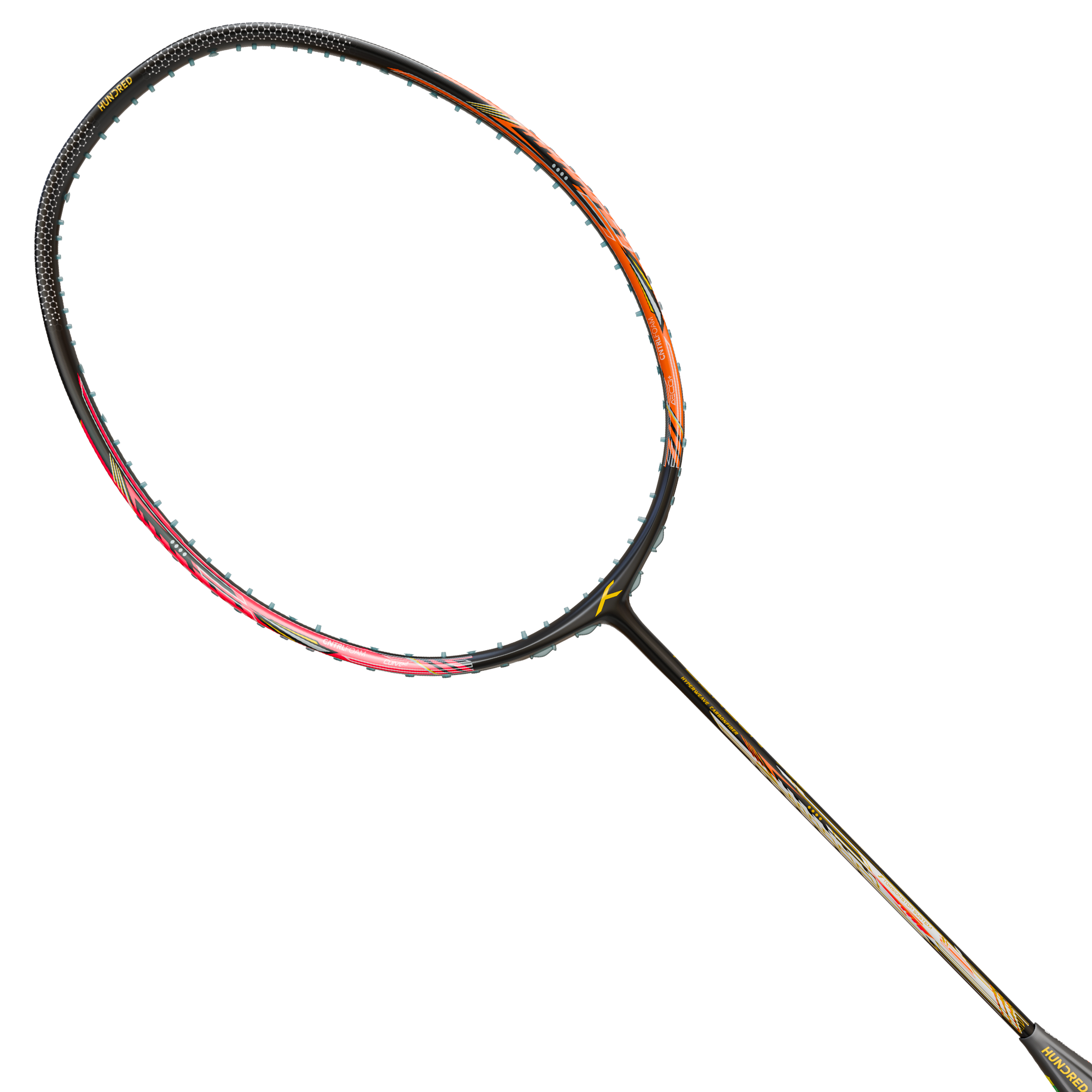 Hundred Flareon 700 (Black/Orange/Pink) Badminton Racket