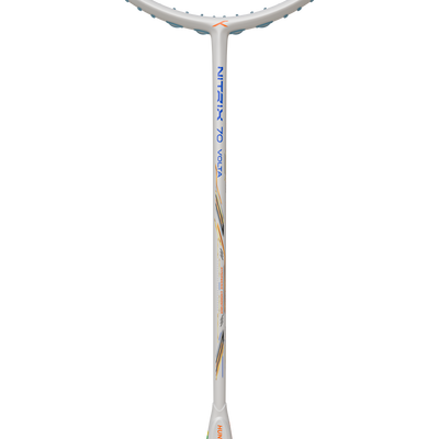 Hundred Nitrix Volta 70 Badminton Racket (White/Copper)