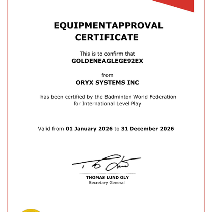 BWF Approved GE92 EX Golden Eagle Badminton Feather Shuttlecock