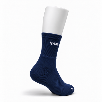 NYDHI 10060 Premium Cushioned Badminton Socks (Navy Blue)