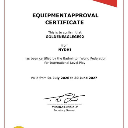 BWF Approved Golden Eagle GE92 Best Feather Badminton Shuttlecock