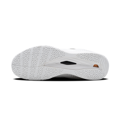 Hundred Velocity Elite Unisex Badminton Shoes (White/Black)