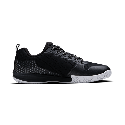 Hundred Velocity Elite Unisex Badminton Shoes (Black/Silver)