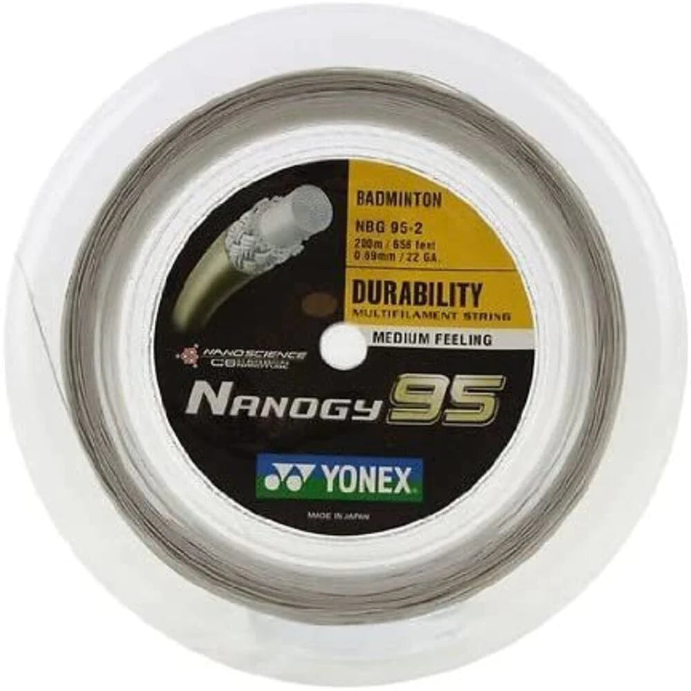 YONEX ロールガット 200m ナノジー95 シルバーグレー