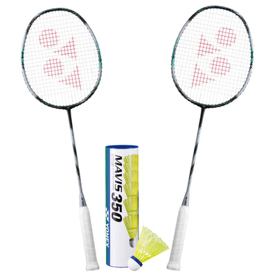 Yonex Badminton Combo Set (2 Astrox 88 Play Rackets + 1 tube of Mavis 350 Shuttlecock)