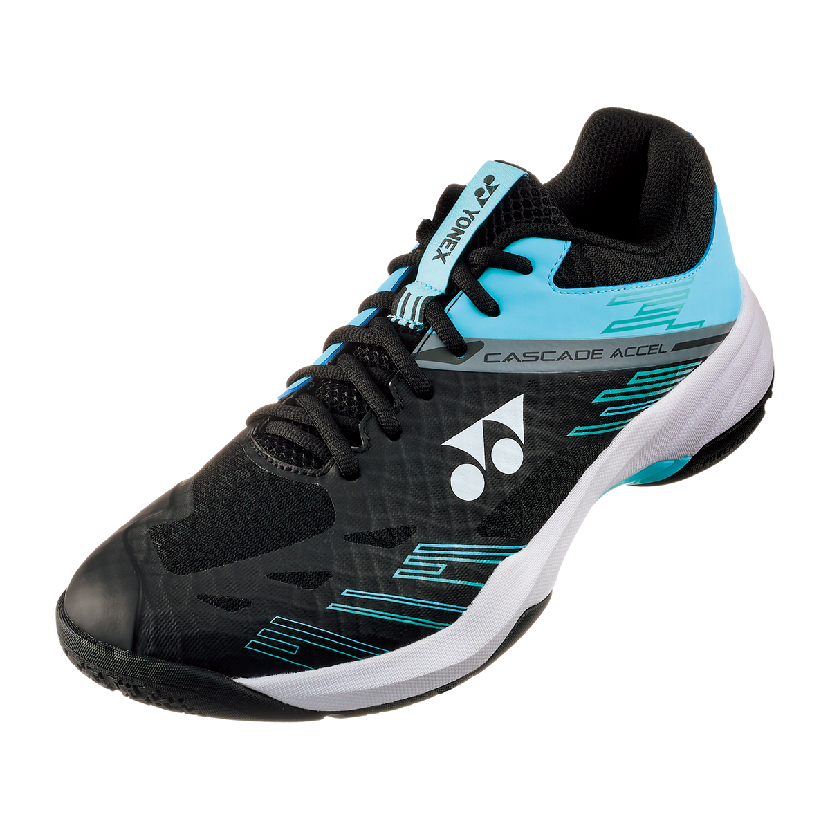 Yonex Power Cushion Cascade Accel Wide (Black/Ice Blue)