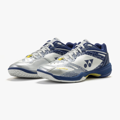 Yonex Power Cushion 65 Z4 VA Men's Badminton Shoes - Viktor Axelsen Limited Edition (Silver/Navy)