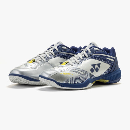 Yonex Power Cushion 65 Z4 VA Wide Badminton Shoes - Viktor Axelsen Limited Edition (Silver/Navy)