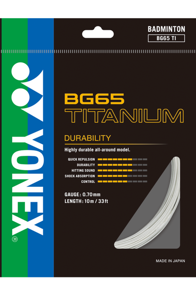 Yonex BG 65 Titanium 10m (White)