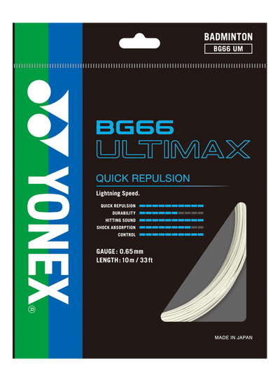 Yonex BG-66 Ultimax Badminton String Set (10m)