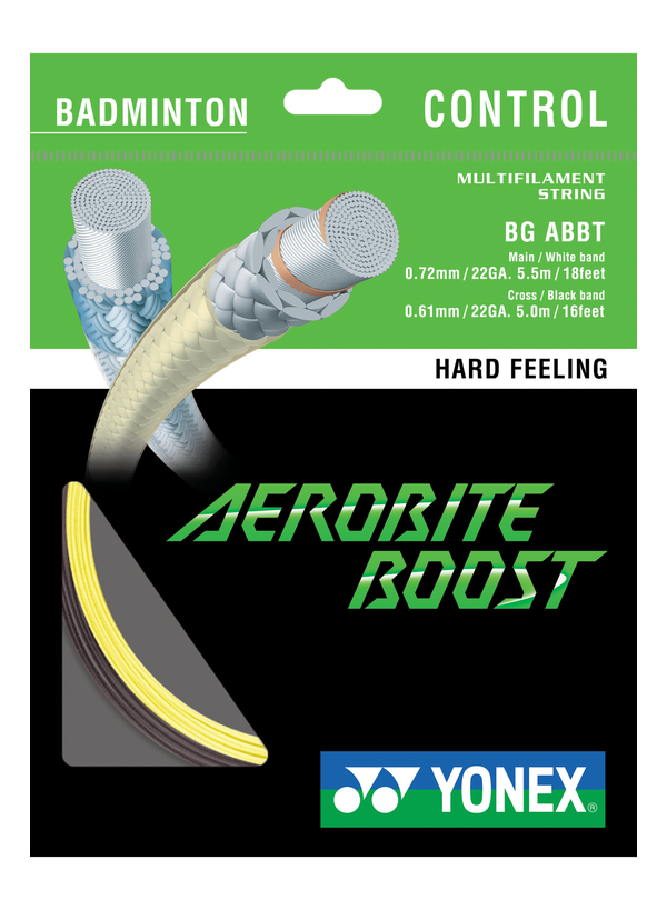 YONEX AEROBITE BOOST 200m イエロー、グレー YONEX AEROBITE BOOST 200m イエロー、グレー Yonex Aerobite