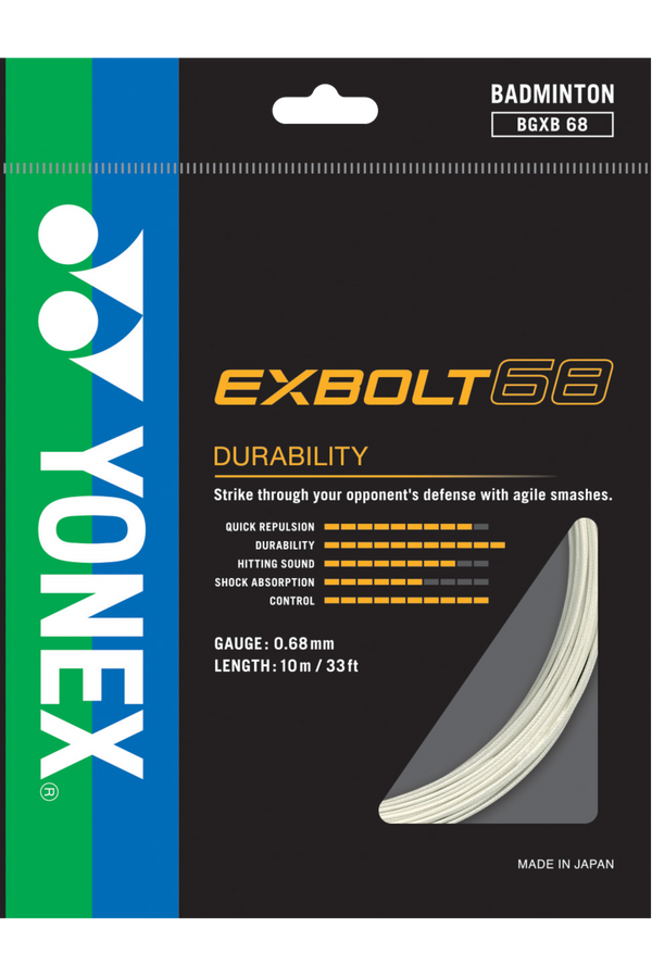 YONEX バドミントンストリング EXBOLT 68 (100m) ６月入荷分 Amazon | ヨネックス YONEX バドミントンガット・ストリング