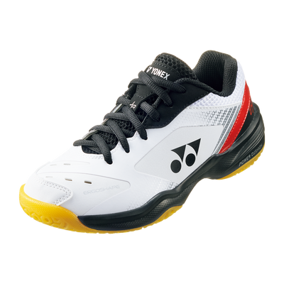 Yonex Power Cushion 65 Junior Badminton Shoes (White/Red)