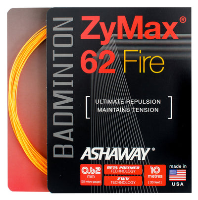 Ashaway Zymax 62 Fire Badminton String (10m)