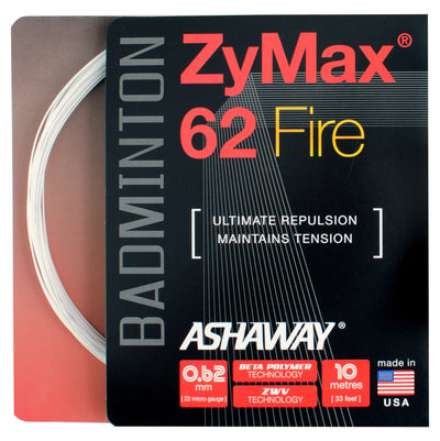Ashaway Zymax 62 Fire Badminton String (10m)
