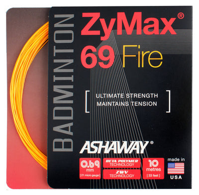 Ashaway Zymax 69 Fire Badminton String (10m)