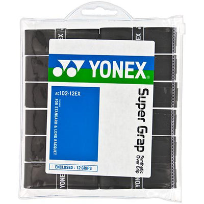 Yonex AC102-12EX Super Grap Overgrip (12 Pack)