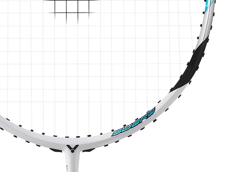 Victor Brave Sword 12 Light Badminton Racket (White/G6/Lightweight)