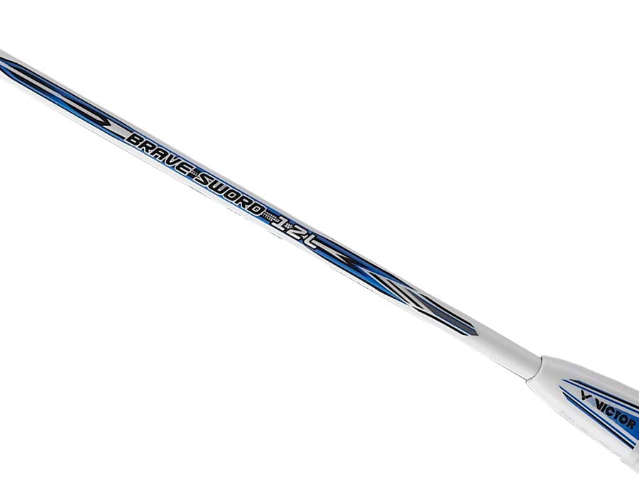 Victor Brave Sword 12 Light Badminton Racket (White/G6/Lightweight)