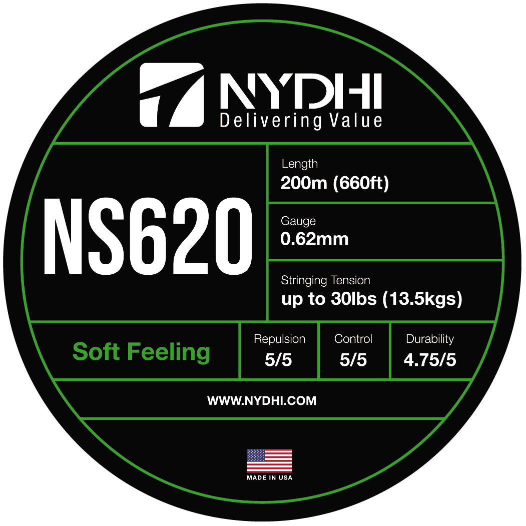 USA-made Nydhi NS620 0.62mm 200m Badminton String Reel