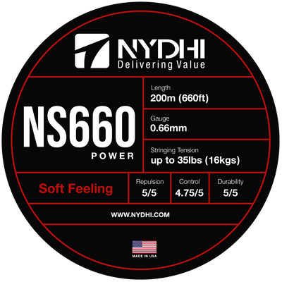Nydhi NS660 Power (Repulsion) Badminton String Reel (200m)