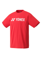 YONEX レッド メッシュシャツ L/XL Yonex Club/Team Men's Crew Neck T-shirt YM0024 (Red)