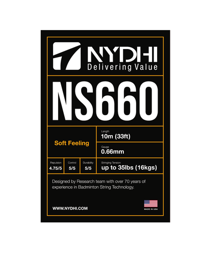 Nydhi NS660 (Control) Badminton String Set (10m)
